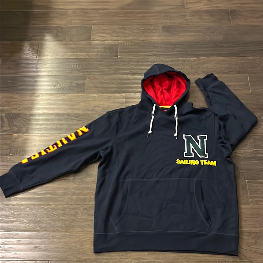 Nautica Lil Yachty Collection Hoodie Sweatshirt Shirt new blue Mens Size 1XLT